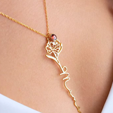 18k Gold Petal Layering Necklace
